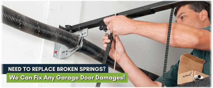 Broken Garage Door Spring Santee